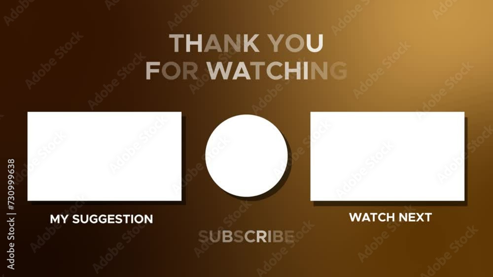 Animation youtube end screen