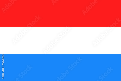Canvas Print Luxemburg national flag vector eps