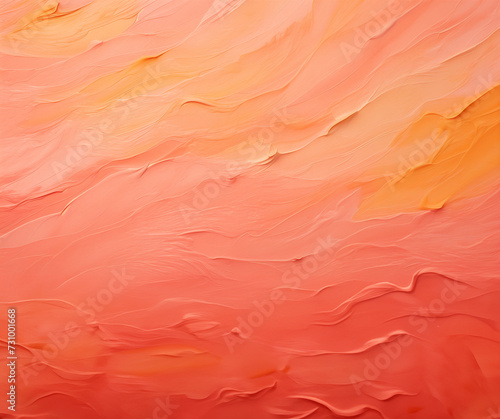 Abstract pink and orange background, GenerativeAI, painting texture wallpaper