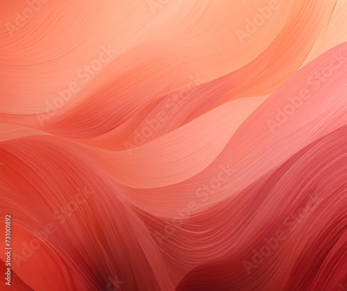 Curve pink and orange background, texture of paint, GenerativeAI, Abstract wave wallpaper, oil color, soft