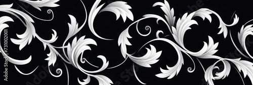 abstract black and white vintage pattern