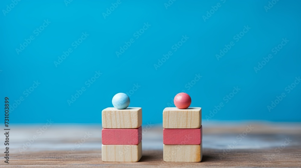Wooden Blocks Arranged on Table Wooden Blocks Arranged on Table