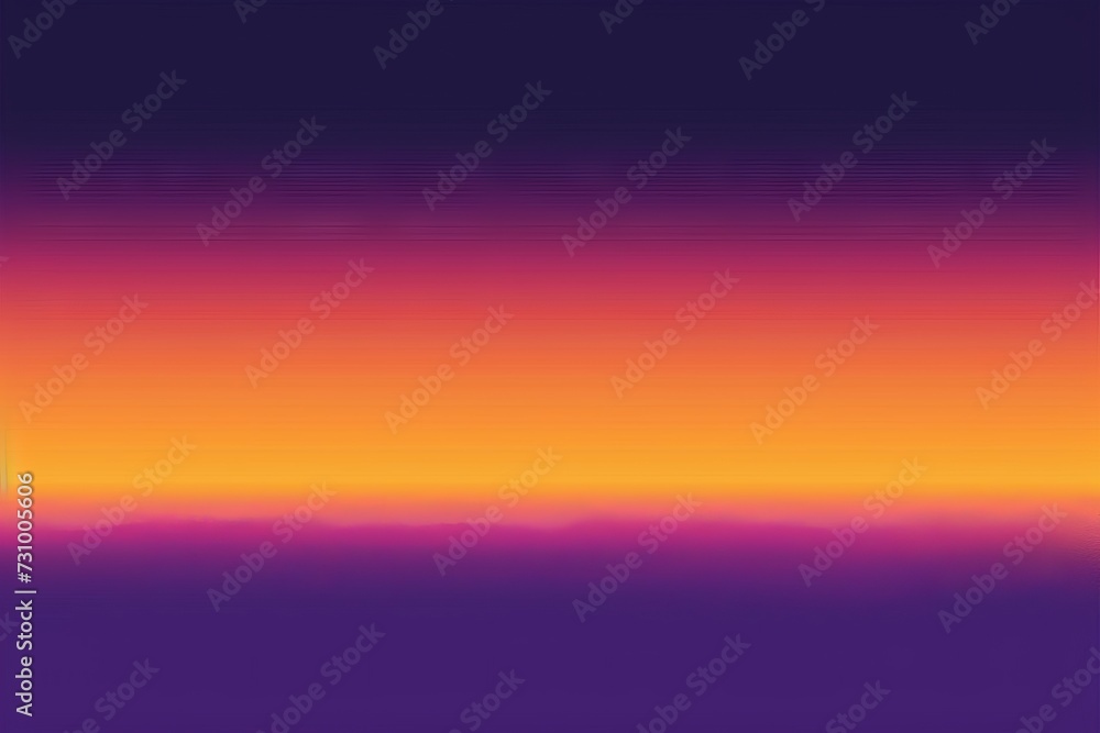 Vibrant sunset sky with gradient colors from warm orange to deep purple background