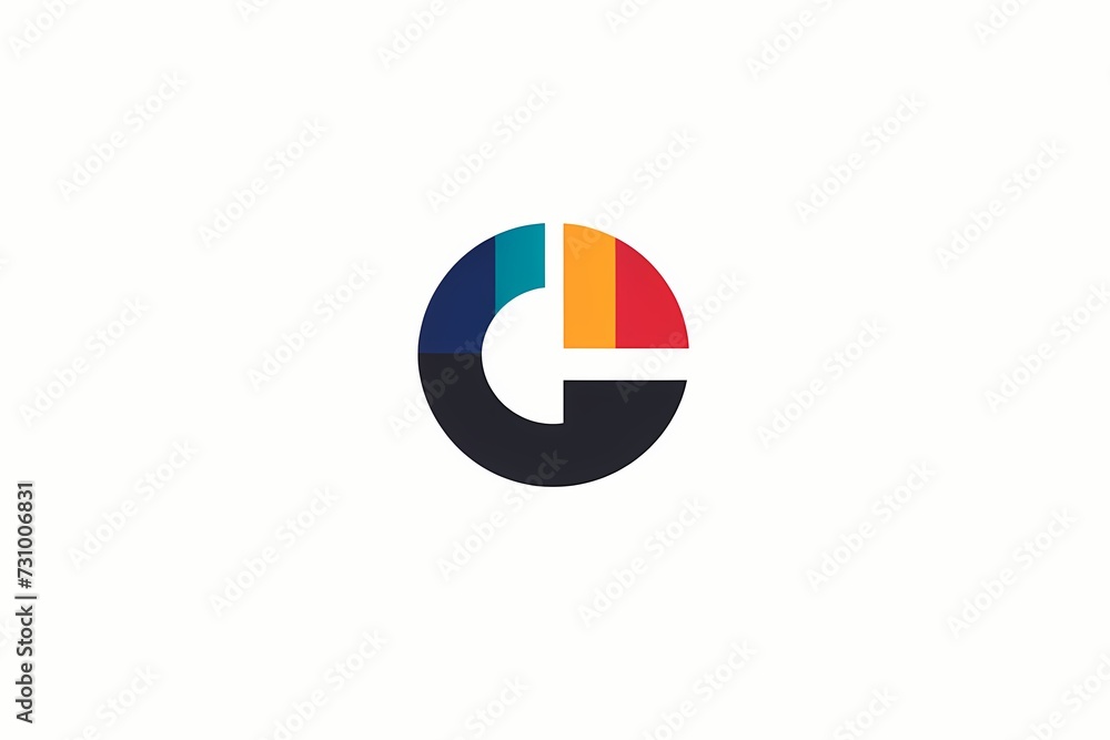 A unique combination of circles and rectangles forming an abstract emblem for a minimalist logo. A unique combination of circles and rectangles forming an abstract emblem for a minimalist logo.