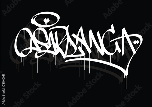 CASABLANCA city graffiti tag style