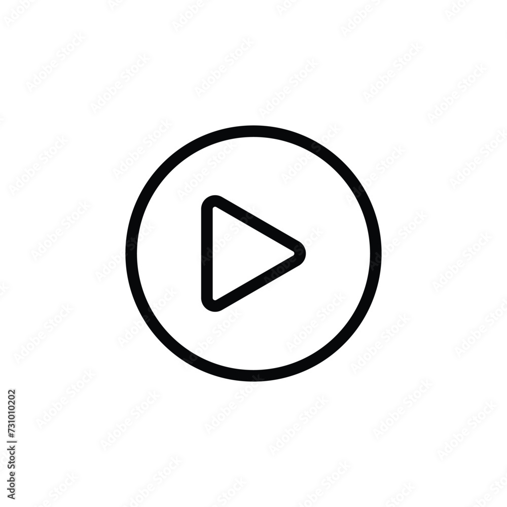 Play button sign logo isolated on white background, Play button sign, Play button icon, vector illustration. flat vector graphic on isolated Play button sign logo isolated on white background, Play button sign, Play button icon, vector illustration. flat vector graphic on isolated