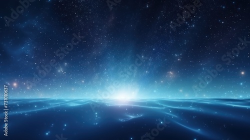 Abstract Particle Moving In The Sci-fi Space Wallpaper  Background