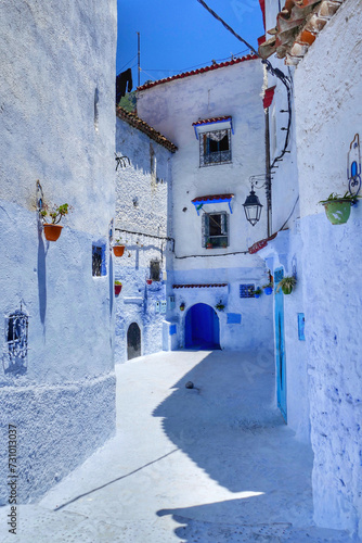 Traditional houses in Chefchaouen, Morocco © Schneestarre
