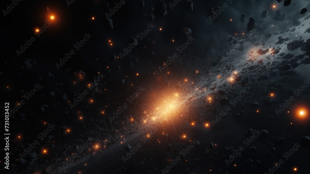 Abstract Particle Moving In The Sci-fi Space Wallpaper, Background Abstract Particle Moving In The Sci-fi Space Wallpaper, Background