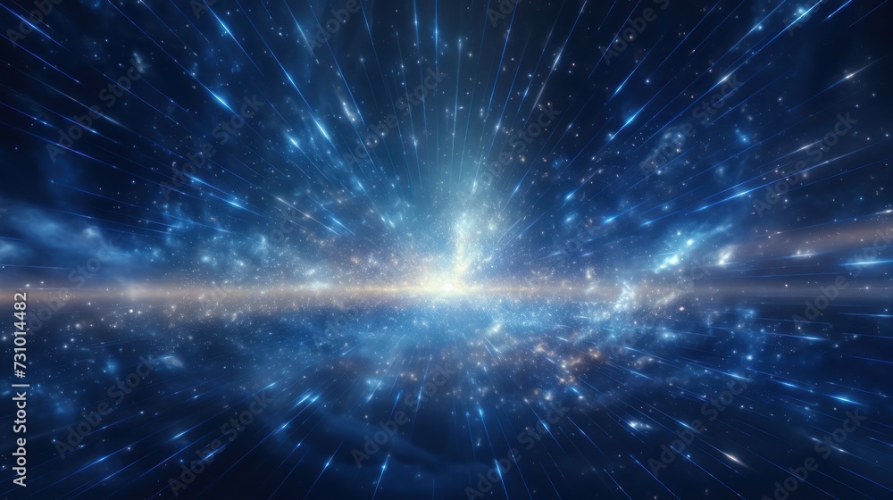 Abstract Particle Moving In The Sci-fi Space Wallpaper, Background