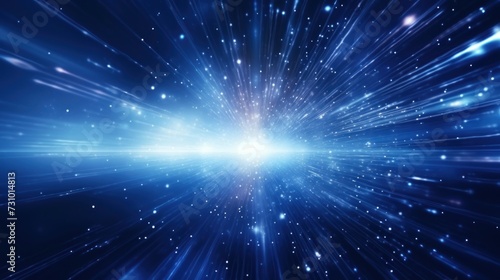 Abstract Particle Moving In The Sci-fi Space Wallpaper, Background