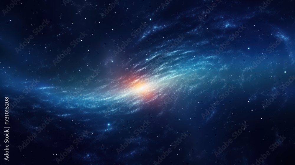 Fototapeta premium Abstract Particle Moving In The Sci-fi Space Wallpaper, Background