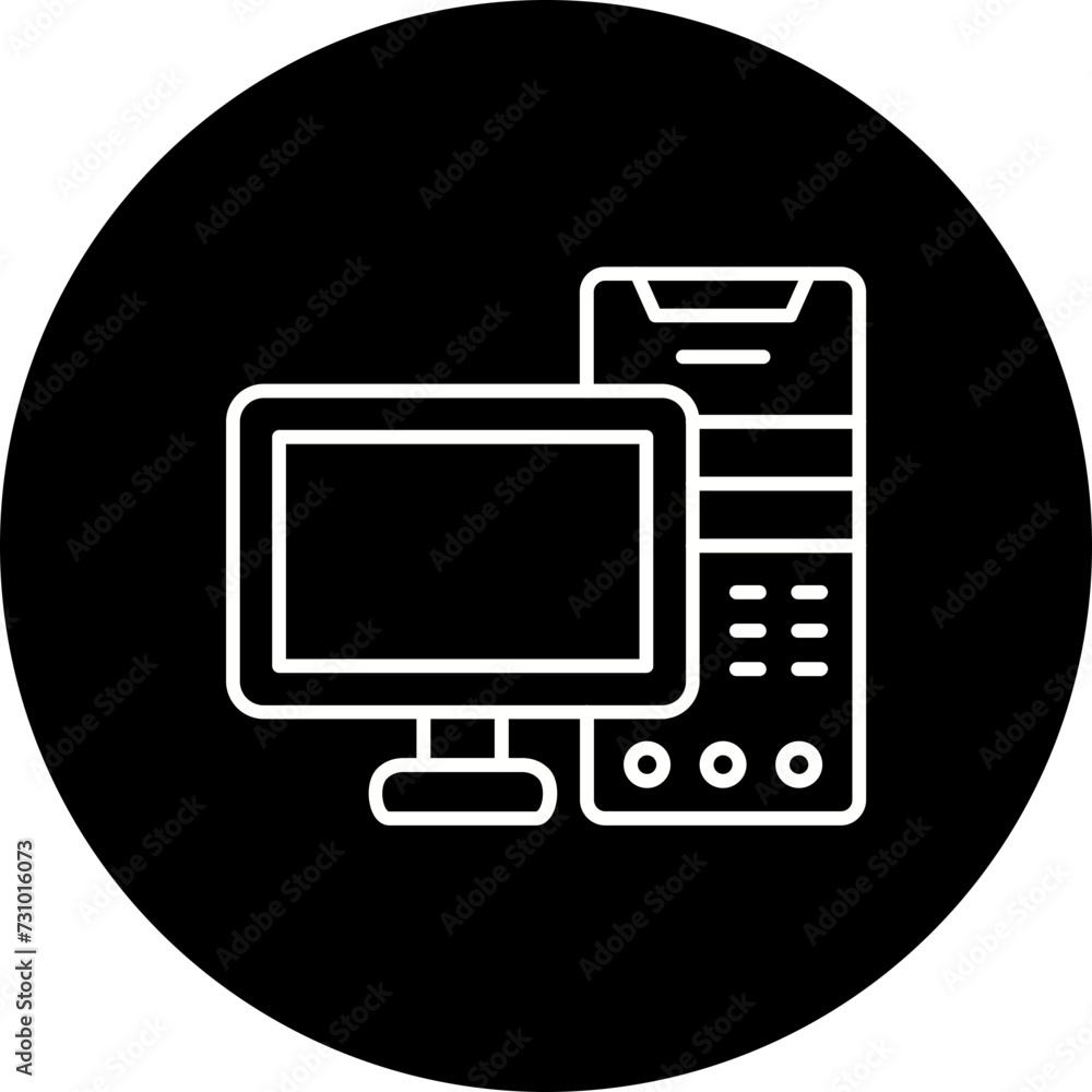 Tower Computer Icon Tower Computer Icon