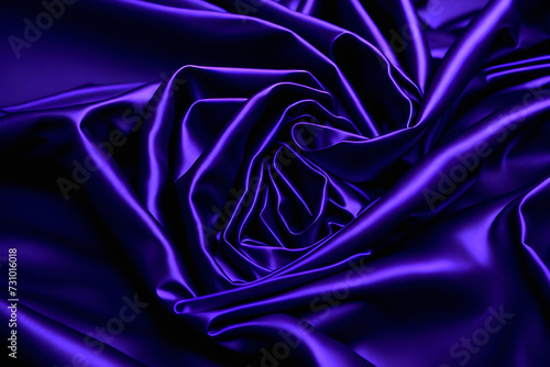 blue satin fabric, Glistening Glamour Luxurious Purple Satin Fabric with Ripple Effect