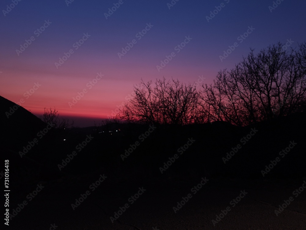 Naklejka premium Beautiful sunset