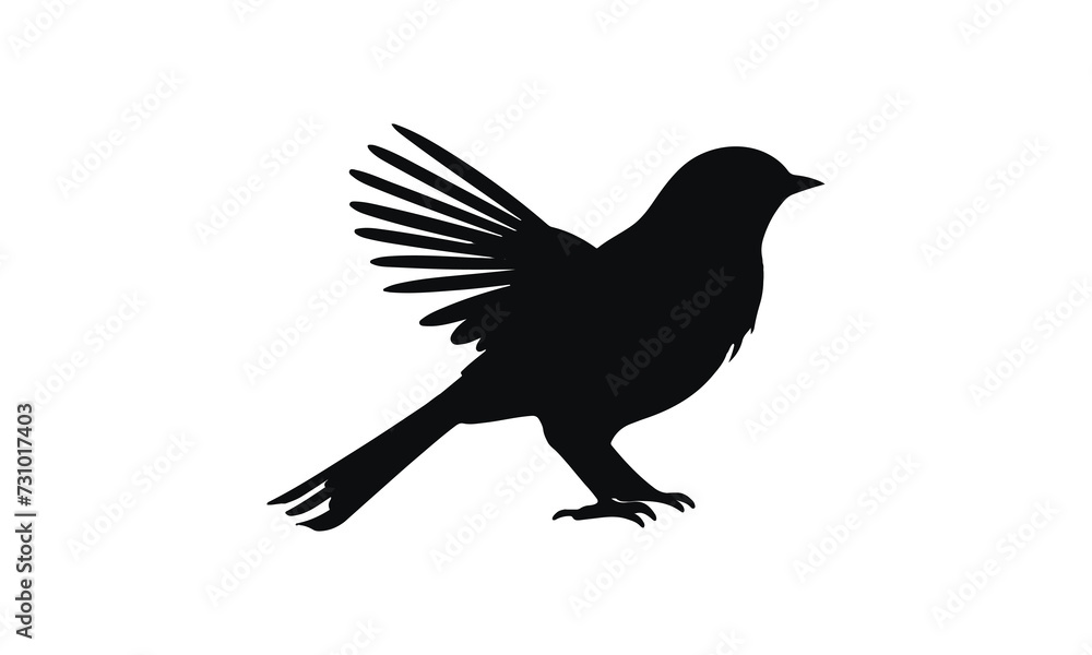 Obraz premium silhouette illustration bird element