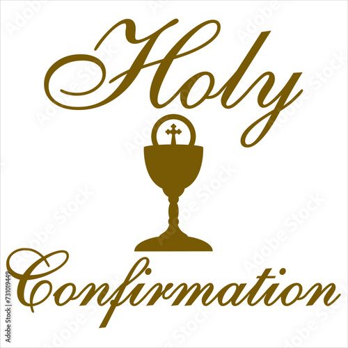 Holly confirmation chalice christian symbol sacrament catholic cross 
