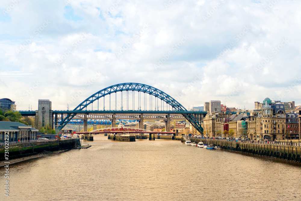 Panoramic Cityscape of Newcastle upon Tyne, UK