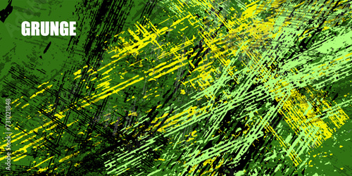 Grunge texture wall green color background