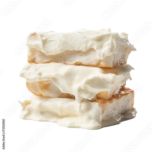 Lard isolated on transparent background