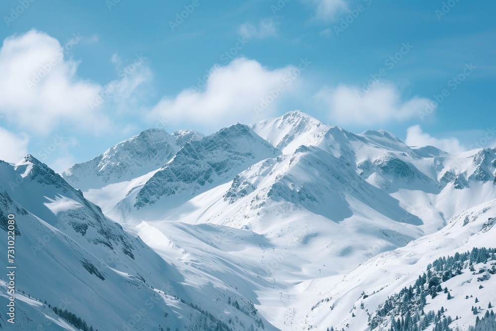 Obraz premium Mountain landscape in winter