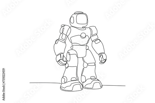 Artificial intelligence AI processor drawing of AI robotic technology, logo, web site, social media, Object, Vector illustration.