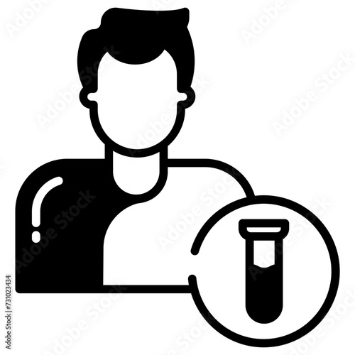 Medicine glyph and line vector illustration