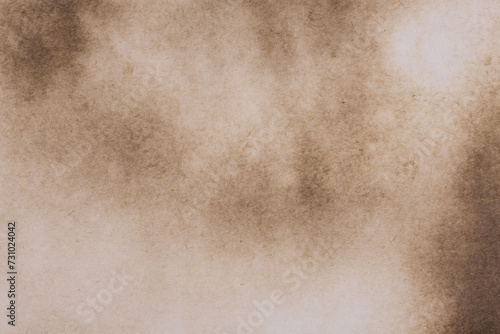 Old burnt paper with stains