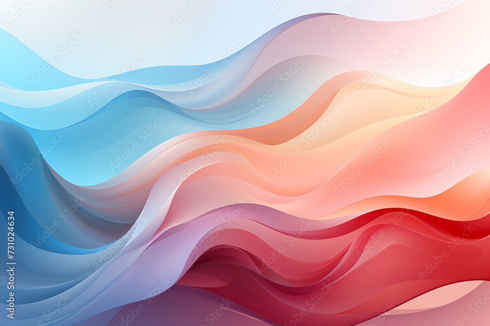 A vivid symphony of abstract waves, pulsating with vibrant hues, evoking a captivating visual rhythm that breathes life into this striking wallpaper. transparent background Generative Ai