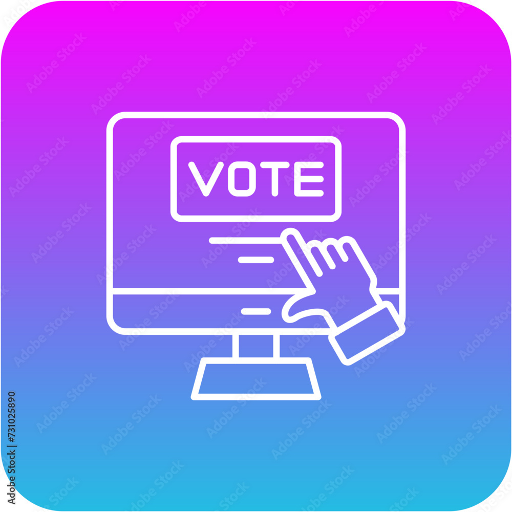 Electronic Voting Icon Electronic Voting Icon