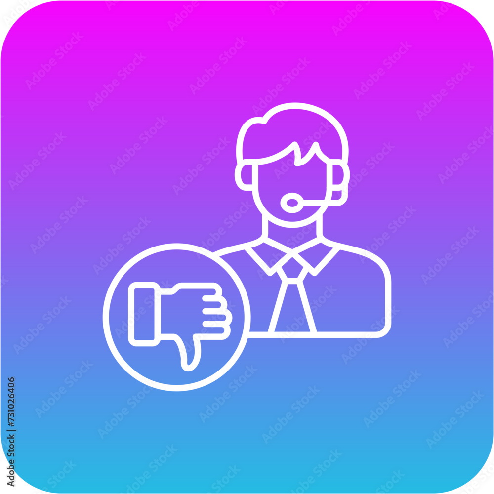 Obraz premium Bad Review Icon