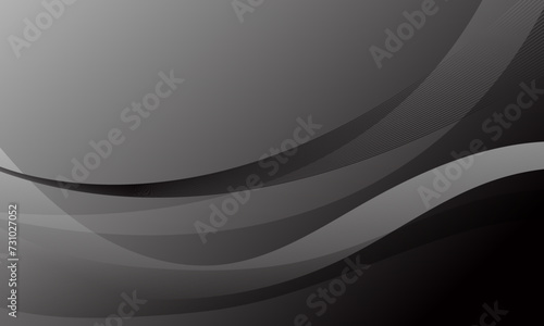 gray business lines wave curves on gradient abstract background