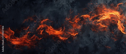 Red and black fire painted texture, abstract red and black fire and smoke background design