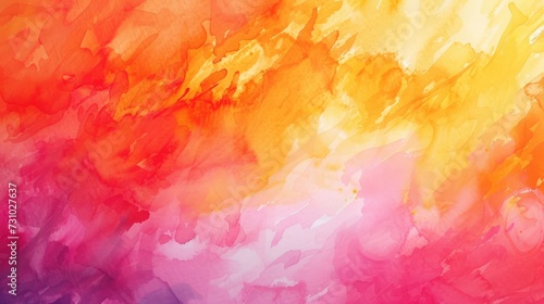 Bright gradient fire watercolor painted texture, abstract gradient fire and smoke background design
