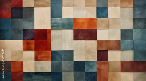 Contemporary geometric rug texture. © Vusal