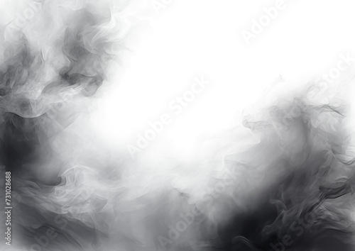 Grey Fog and Smoke Overlay - Transparent Background PNG