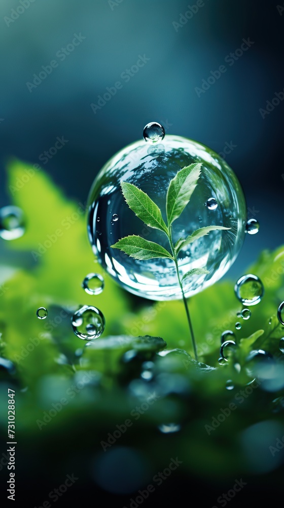 Young plant with drop of water in sunlight, Growing plant grow up. Young plant with drop of water in sunlight, Growing plant grow up.