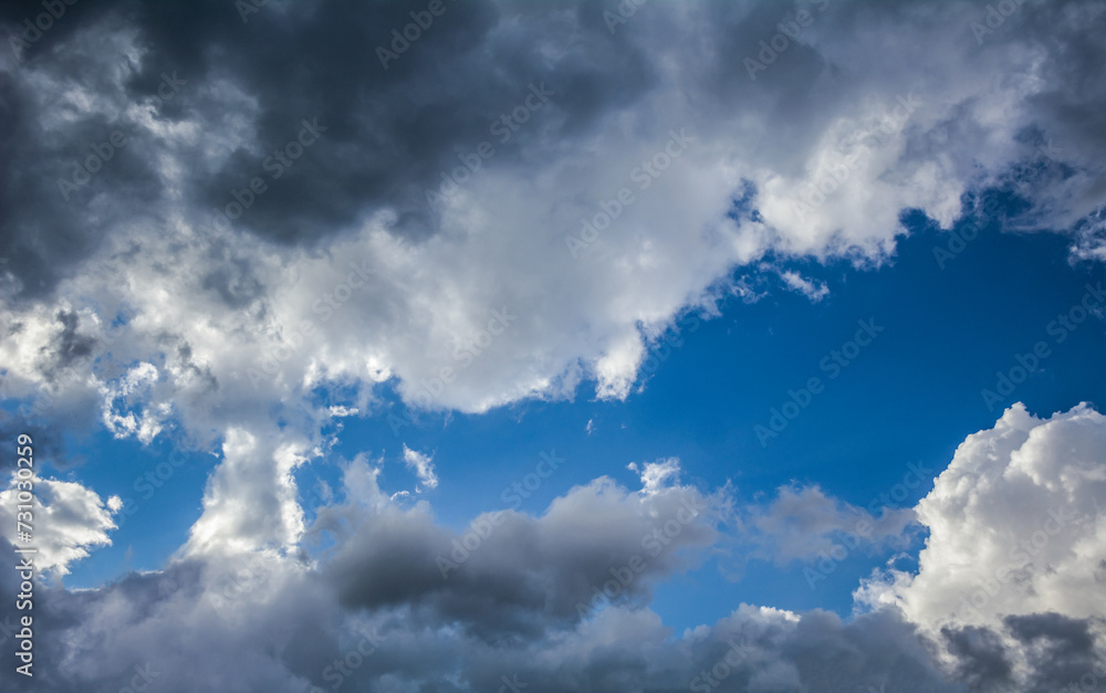 Fototapeta premium blue sky background with clouds