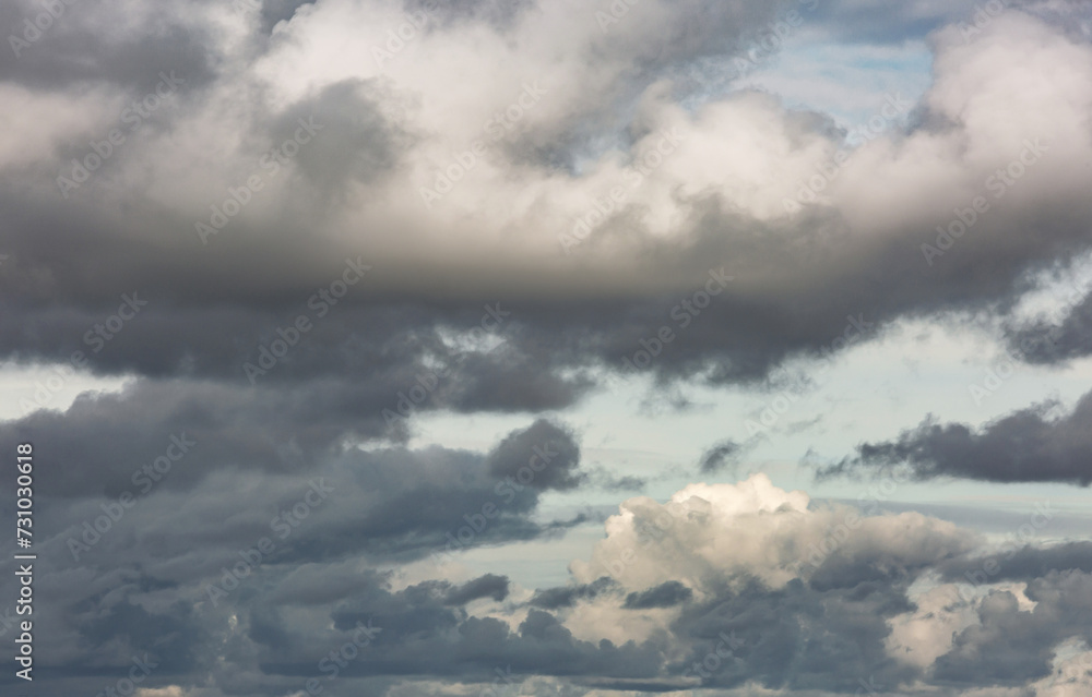 Rainy cloudy grey sky before rain Rainy cloudy grey sky before rain