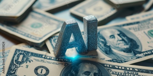 Artificial intelligence and finance concept. photo