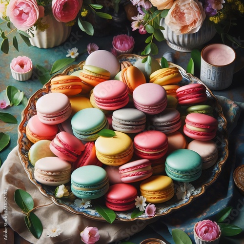 macarons on a plate