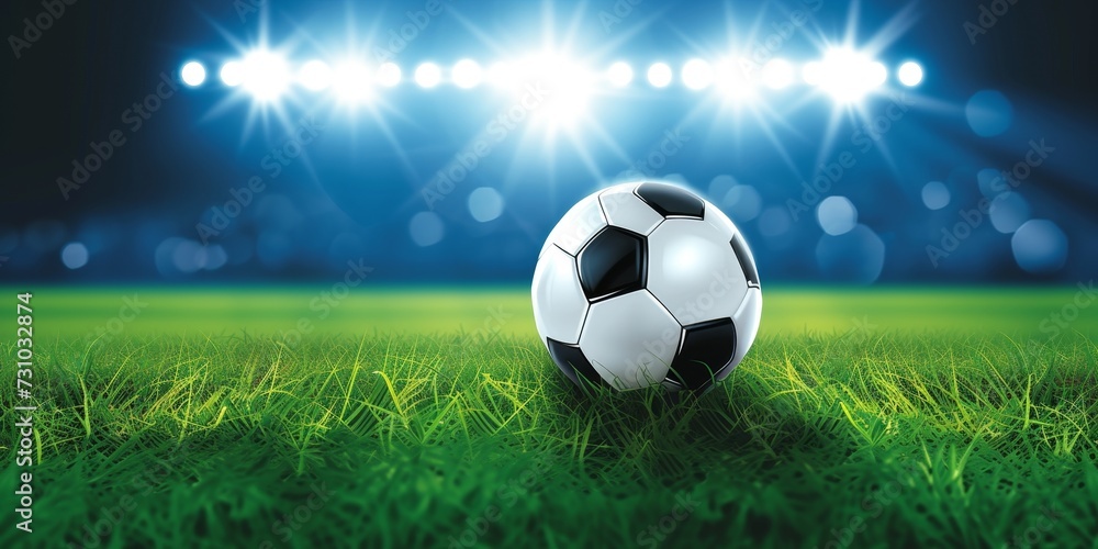 Fototapeta premium Football illustration. 2026 World Cup Banner
