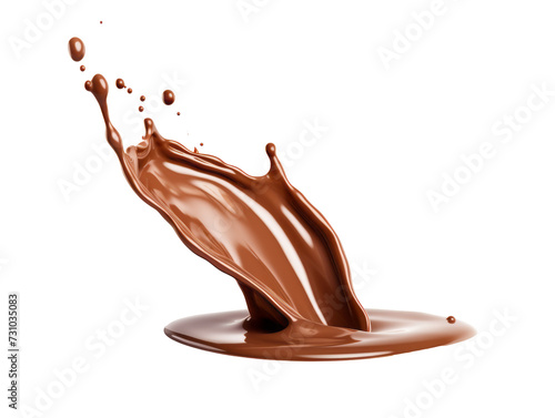 Liquid Chocolate Cascade - High Resolution PNG with Transparent Background