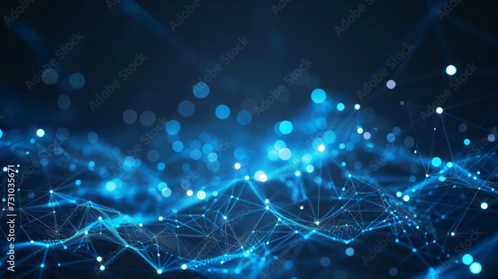 Blue Cosmic Energy Burst with Glowing Lines and Futuristic Space ConceptBlue Abstract Background with Particles,Bokeh Lights, and Festive Holiday . Blue Cosmic Energy Burst with Glowing Lines and Futuristic Space ConceptBlue Abstract Background with Particles,Bokeh Lights, and Festive Holiday .