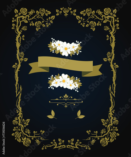 Luxury frame design card design antique luxury vintage. Fashionable frame. Design template. Set of gorgeous foreheads.