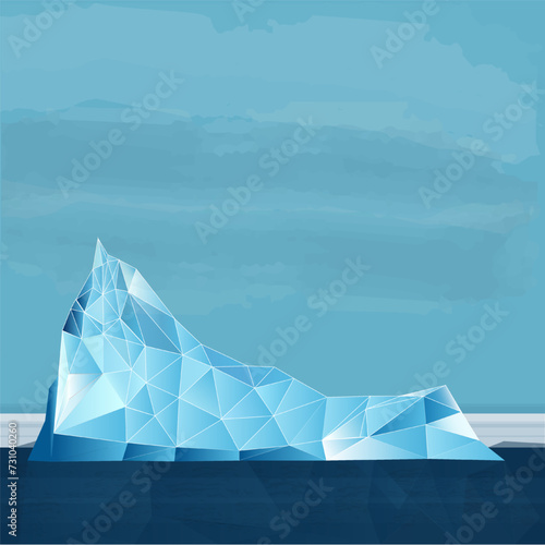 glacier in Antarctida, ice and winter