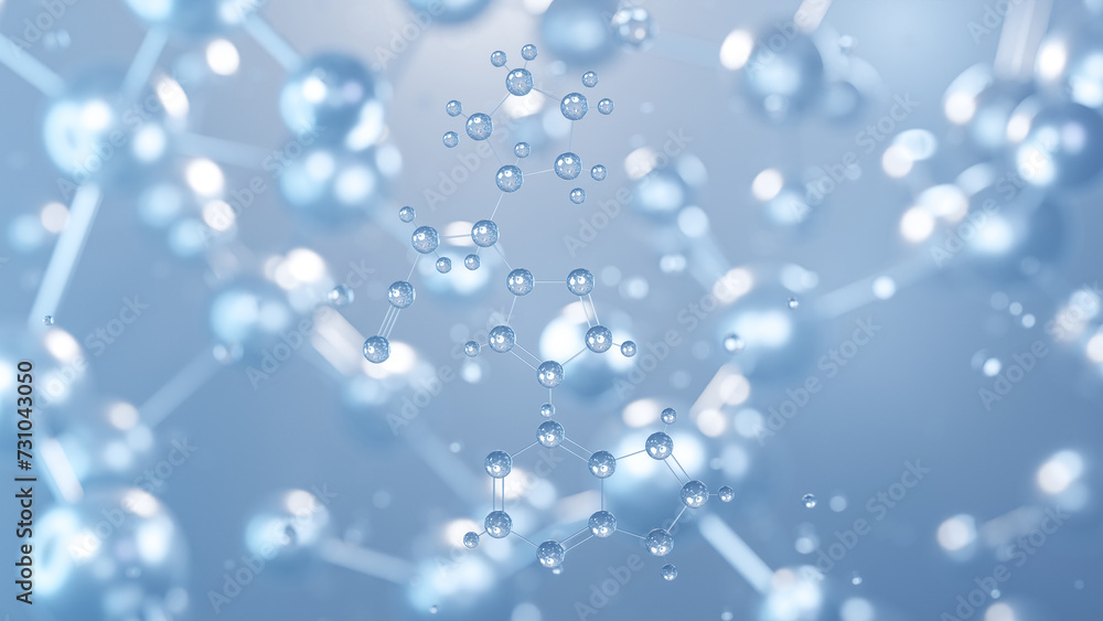 deuruxolitinib molecular structure 3d, flat model, ctp-543, structural chemical formula view from a microscope deuruxolitinib molecular structure 3d, flat model, ctp-543, structural chemical formula view from a microscope