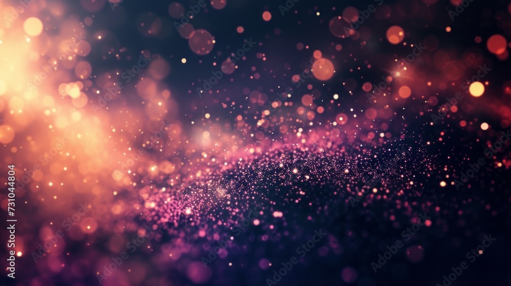 An abstract particle background featuring ample copy space.