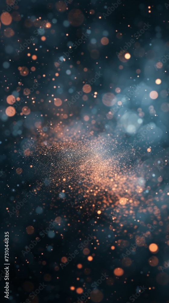 An abstract particle background featuring ample copy space.