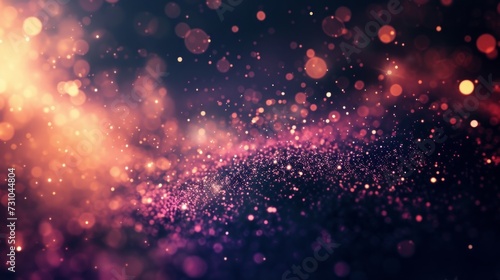 An abstract particle background featuring ample copy space.